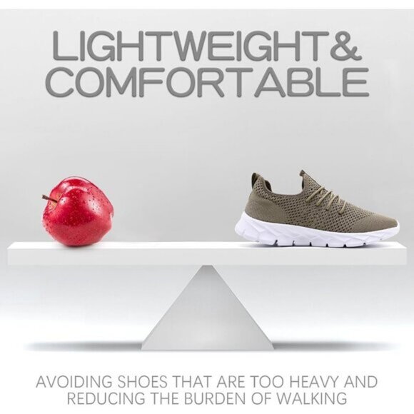 ⚡Mens Brown Running Fashion Tennis Walking Lightweight Athletic Sneakers - Picture 4 of 5